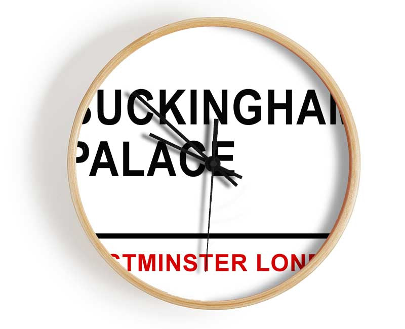 Buckingham Palace Signs Clock - Wallart-Direct UK