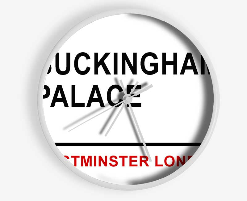 Buckingham Palace Signs Clock - Wallart-Direct UK