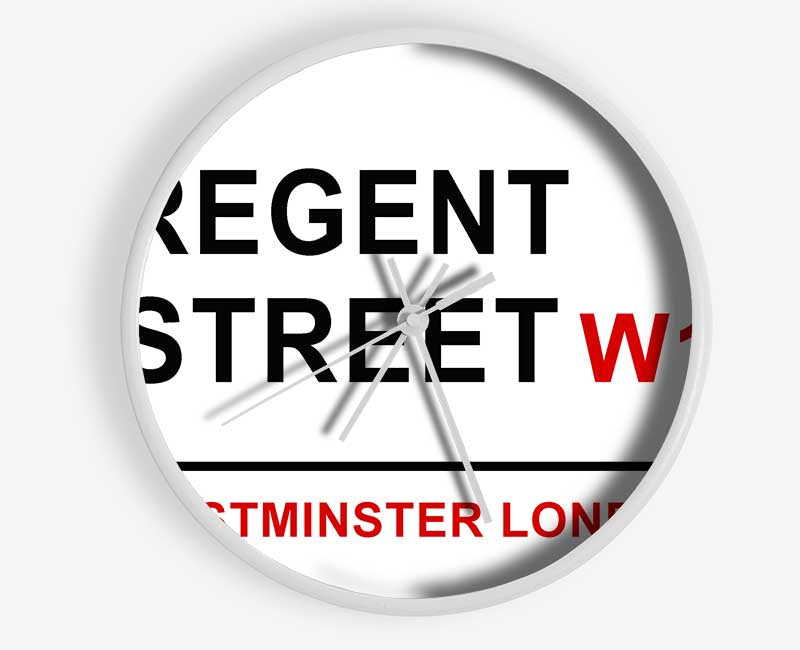 Regent Street Signs Clock - Wallart-Direct UK