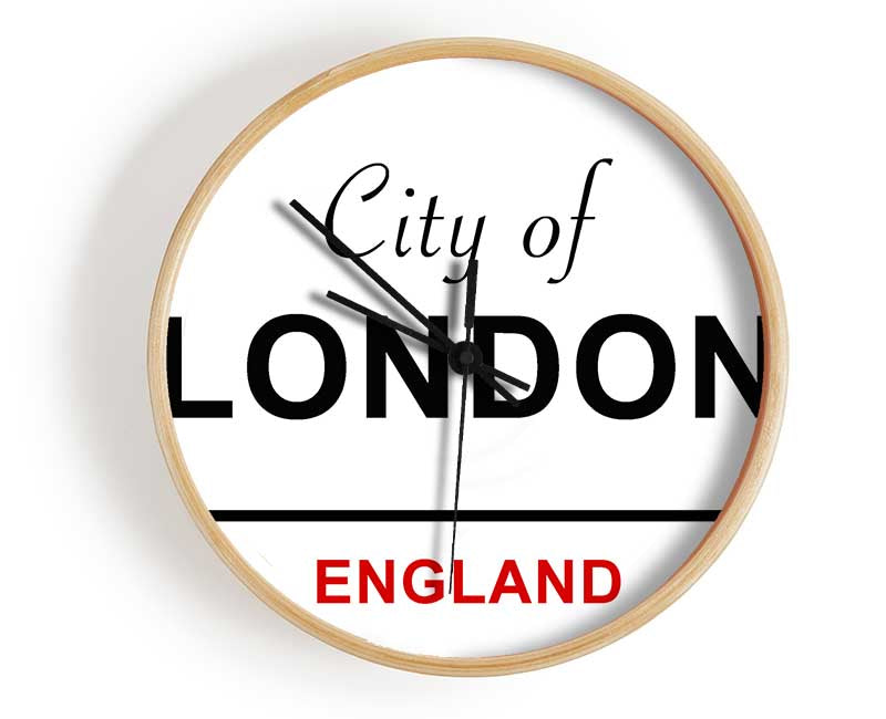 City Of London Signs Clock - Wallart-Direct UK