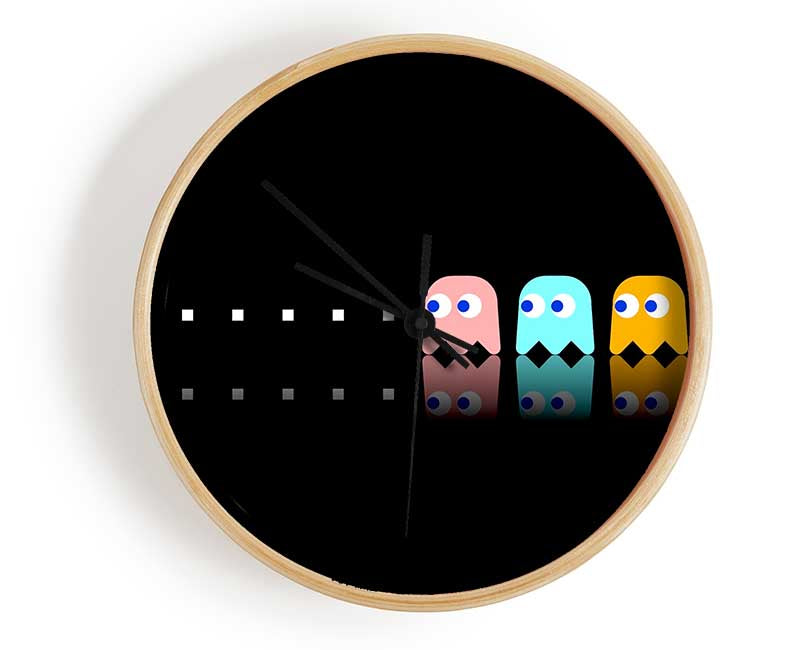 Pacman Ghosts Clock - Wallart-Direct UK