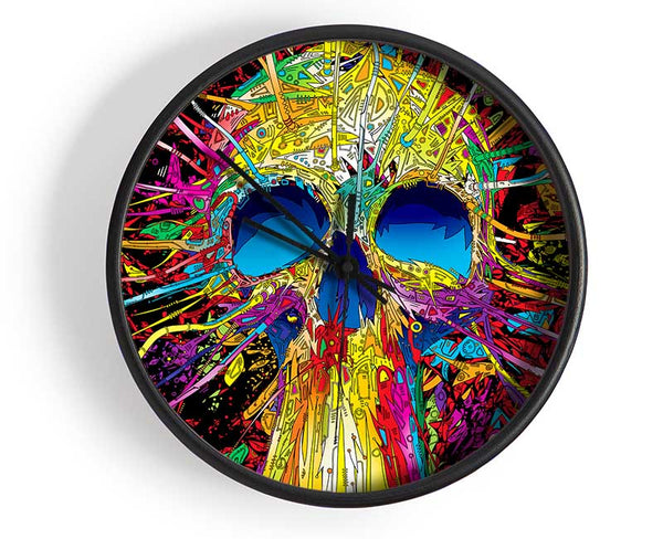 Skulls Colorful Clock - Wallart-Direct UK