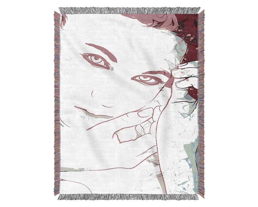 Pink Face Babe Woven Blanket