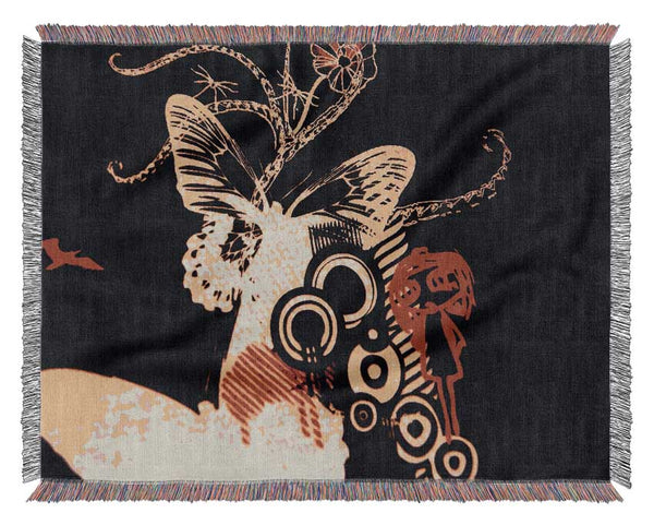 Fairy Tail Butterfly Woven Blanket