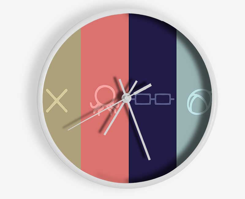 Symbols Clock - Wallart-Direct UK