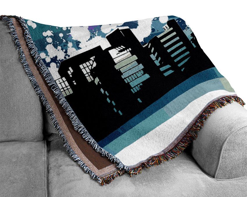 Blue City Woven Blanket