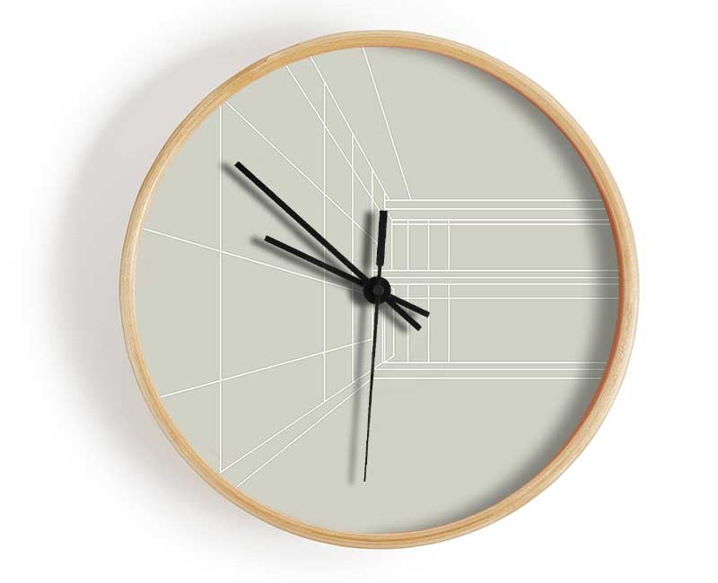 Building Plan Clock - Wallart-Direct UK