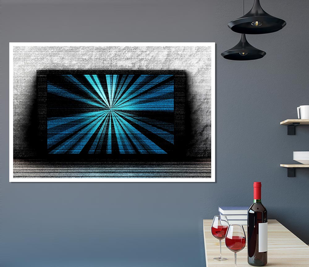 Tv Noise Print Poster Wall Art