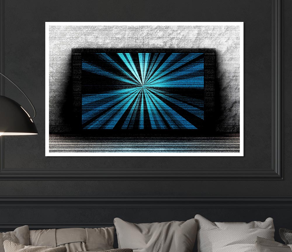 Tv Noise Print Poster Wall Art