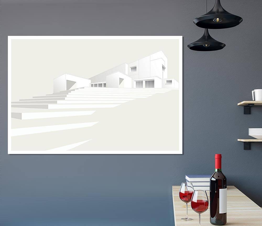 House Concept Print Poster Wall Art