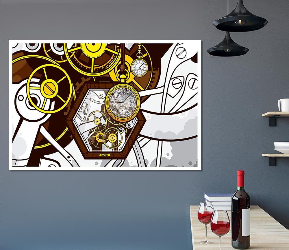 Clocks Print Poster Wall Art