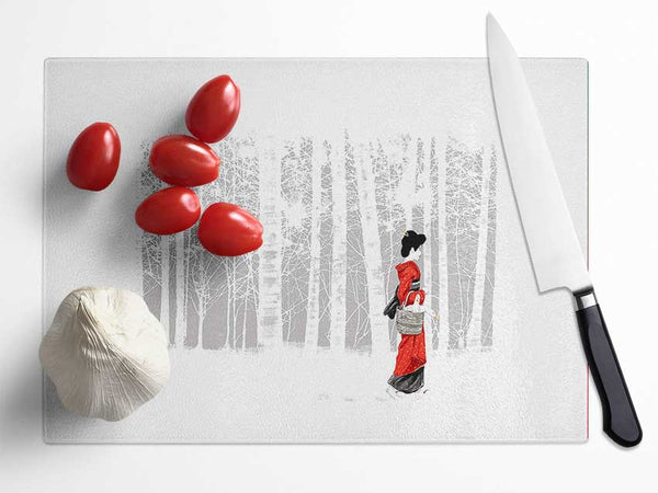 Geisha Glass Chopping Board