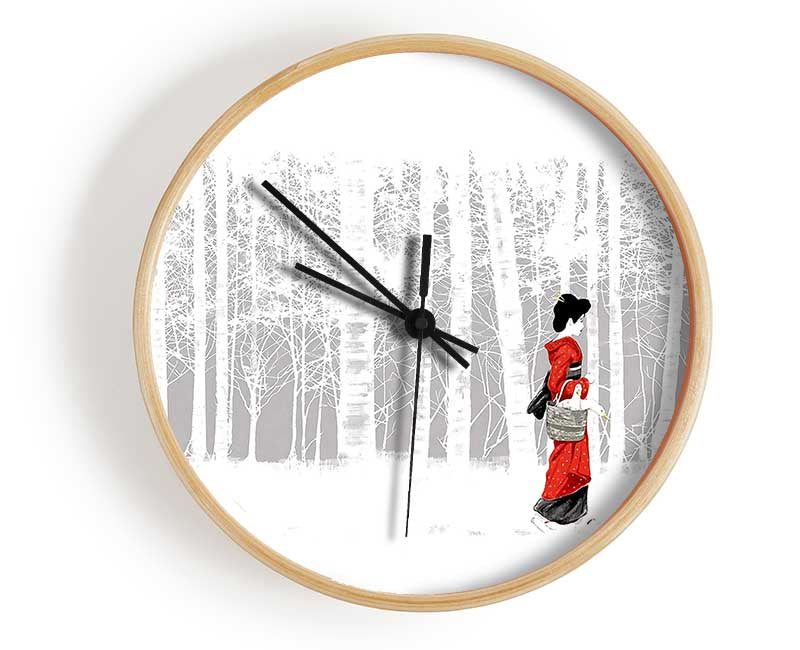 Geisha Clock - Wallart-Direct UK