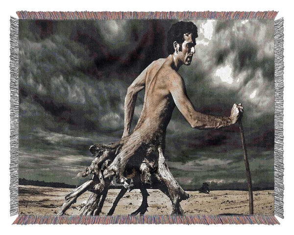 Tree Man Woven Blanket