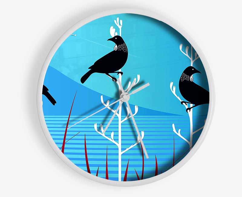 Tui Birds Clock - Wallart-Direct UK