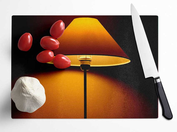 Retro Lamp Glass Chopping Board