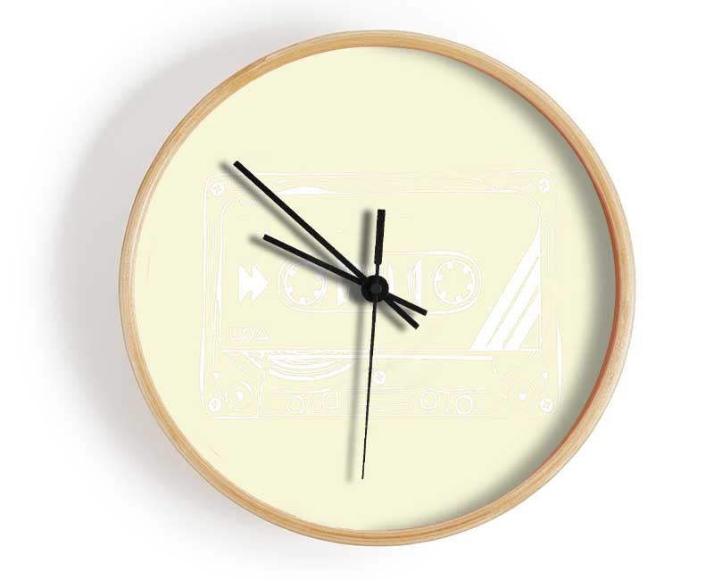 Cassette Tape Vector Art Clock - Wallart-Direct UK