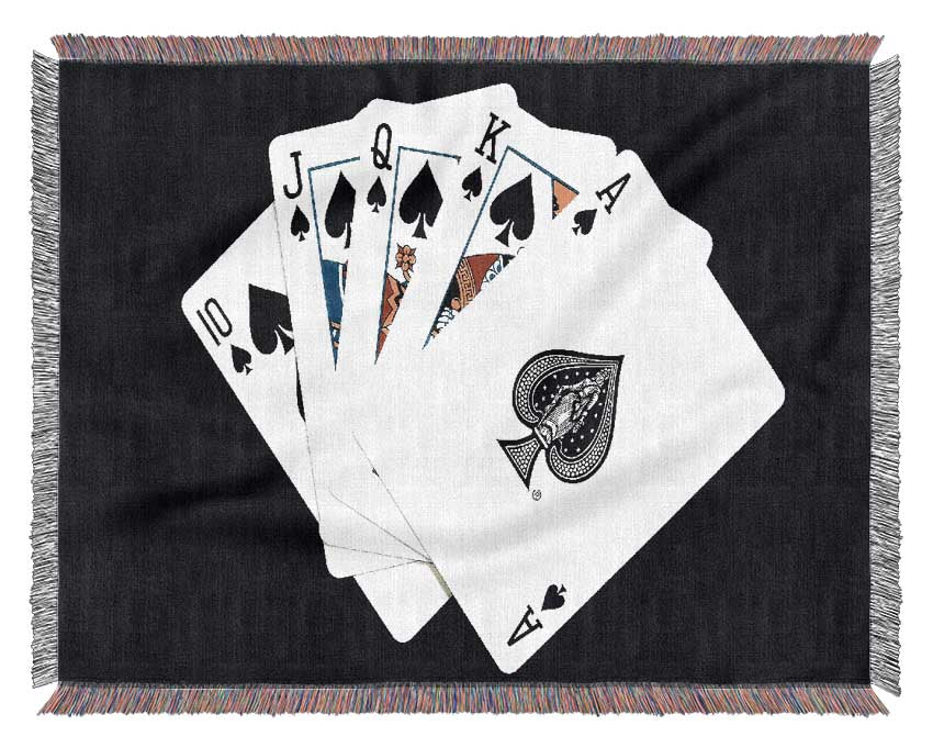 Playing Cards Woven Blanket