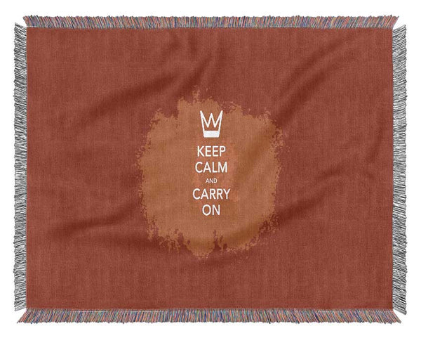 Keep Calm Woven Blanket