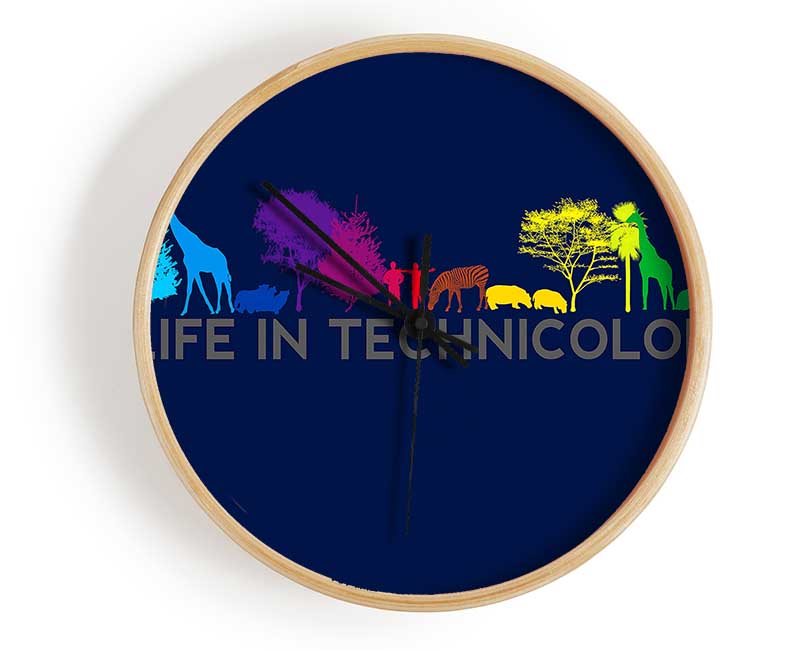 Life In Technicolor Clock - Wallart-Direct UK