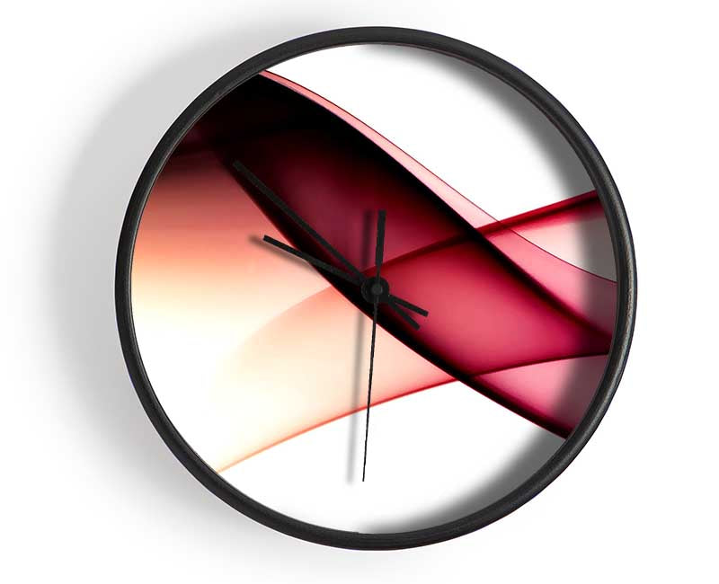 Pink Smoke Clock - Wallart-Direct UK