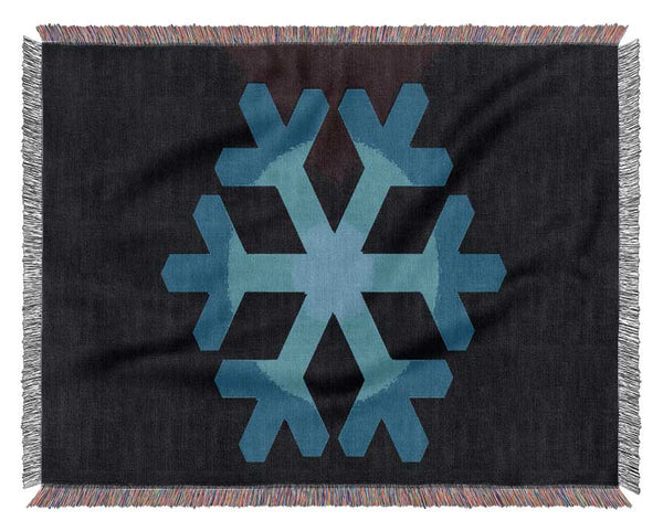 Blue Inset Woven Blanket