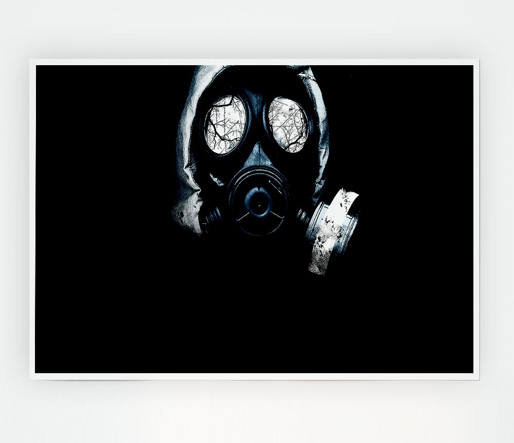 Gas Mask Print Poster Wall Art