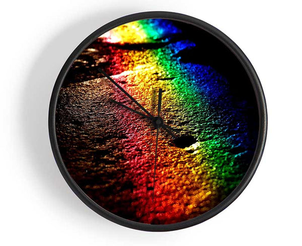 Rainbow Reflection Clock - Wallart-Direct UK