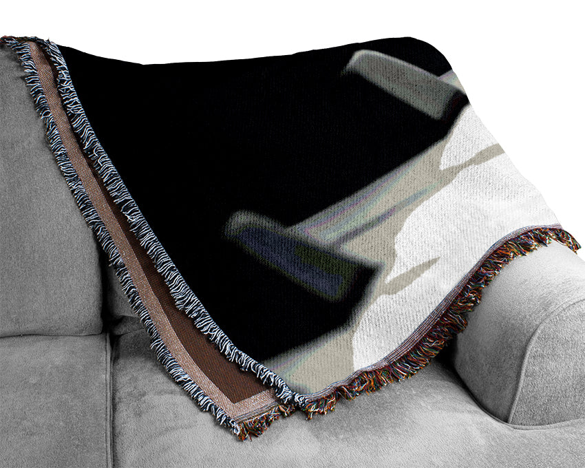 Piano Keyboard Woven Blanket