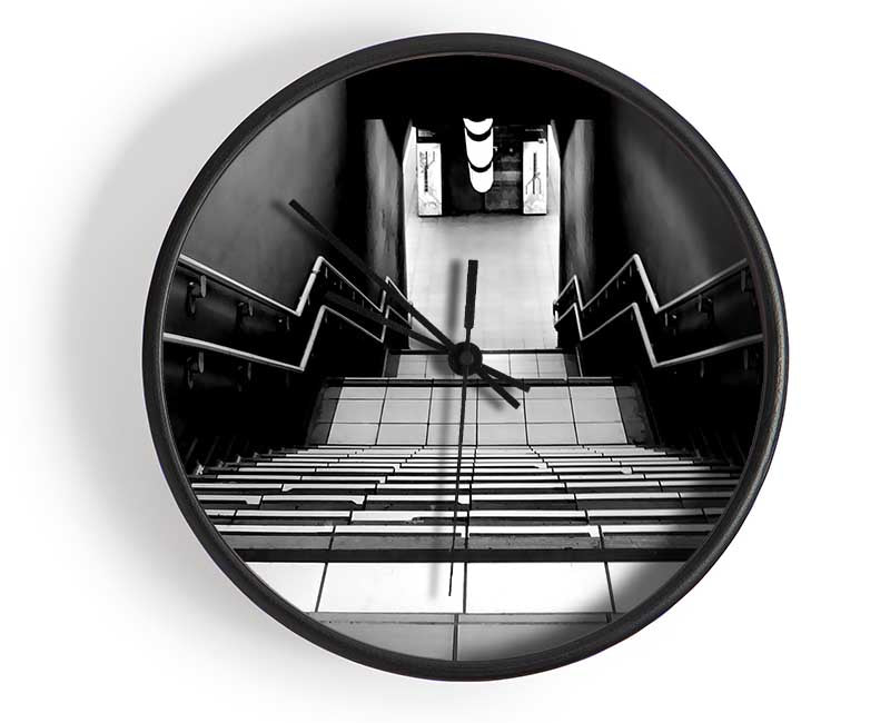 Subway Stairs Clock - Wallart-Direct UK