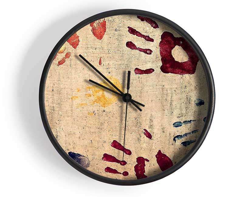 Handprints Clock - Wallart-Direct UK