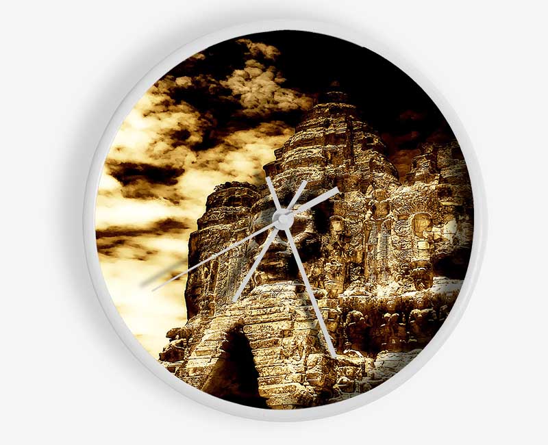 The Buddha King Of Angkor Wat Cambodia Clock - Wallart-Direct UK