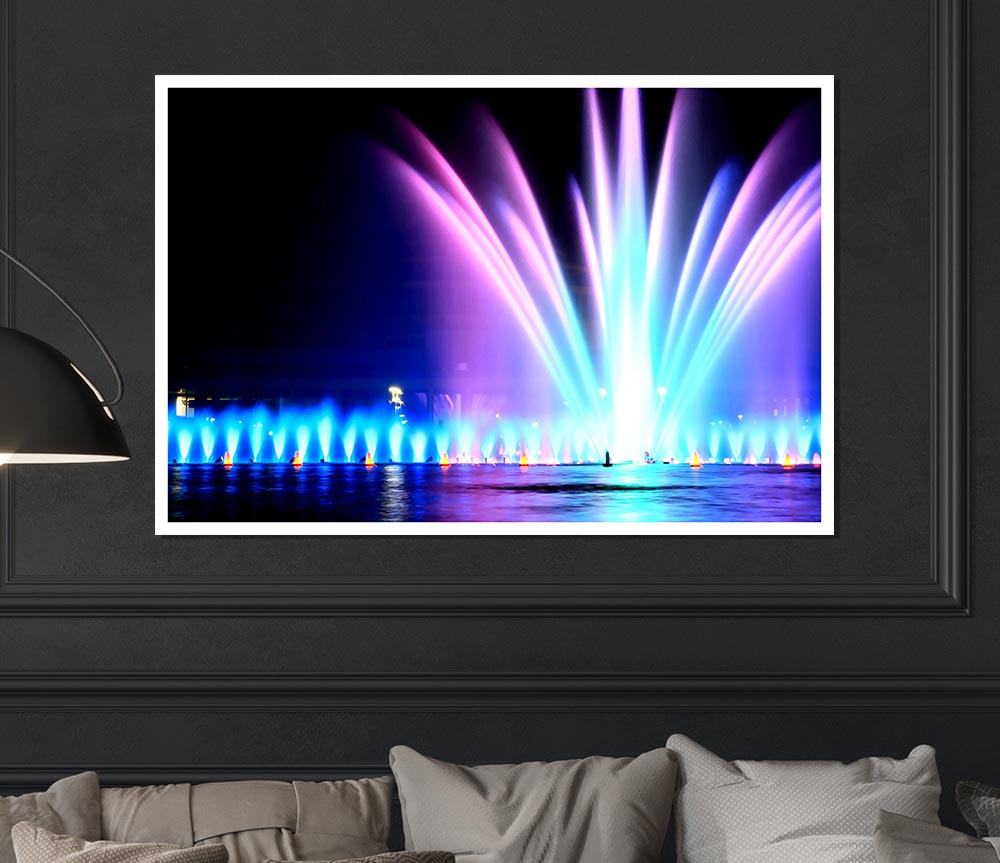 Fountain In Hala Ludowa Wroclaw Print Poster Wall Art