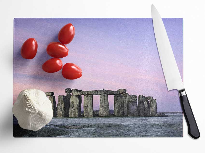 Stonehenge Wiltshire England Glass Chopping Board