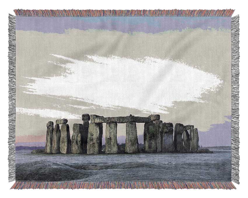 Stonehenge Wiltshire England Woven Blanket