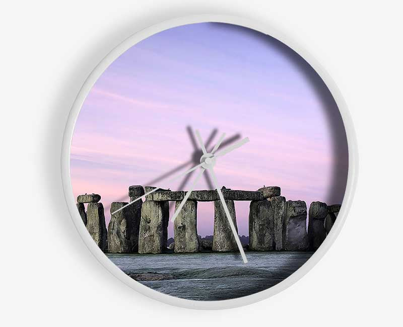 Stonehenge Wiltshire England Clock - Wallart-Direct UK