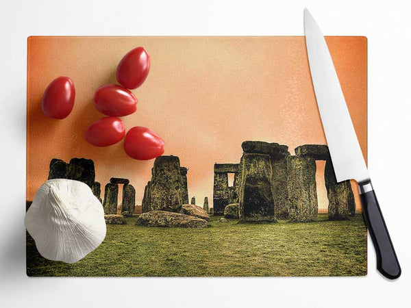 Stonehenge United Kingdom Glass Chopping Board