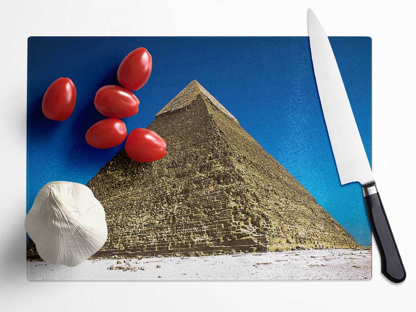 The Pyramids At Giza Egyptian Glass Chopping Board