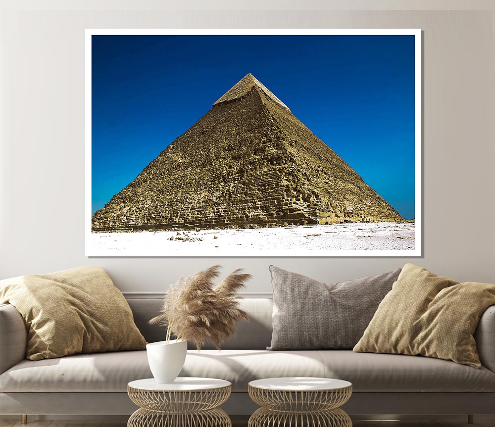 The Pyramids At Giza Egyptian Print Poster Wall Art