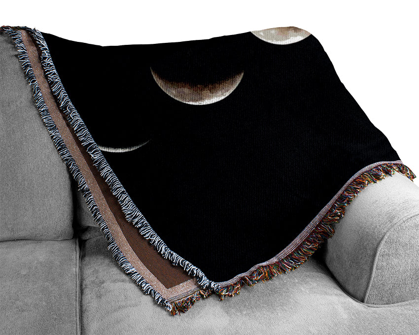 Moon Sequence Woven Blanket