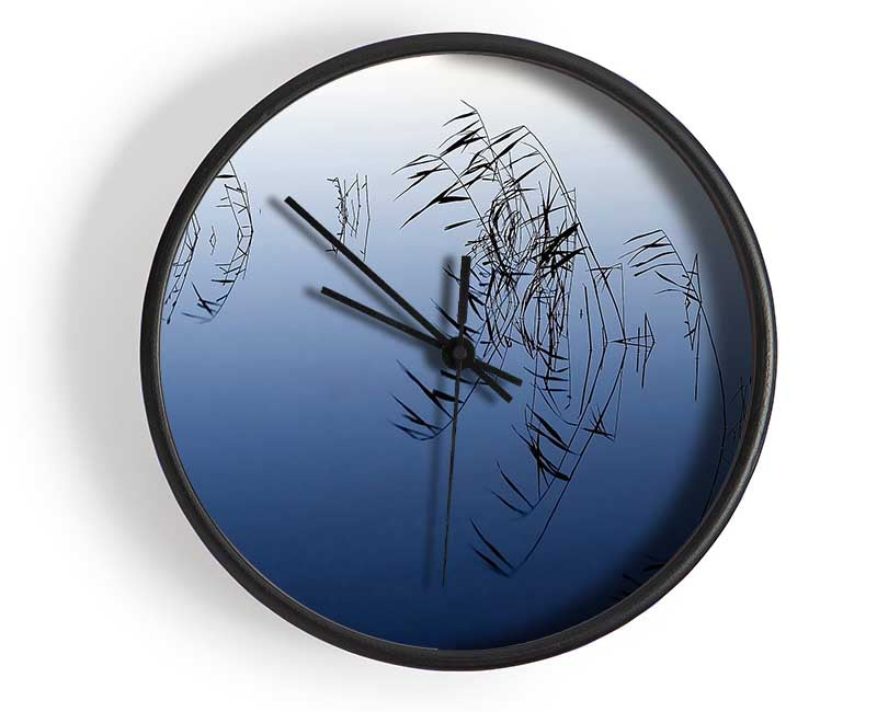 Pond Reeds Clock - Wallart-Direct UK