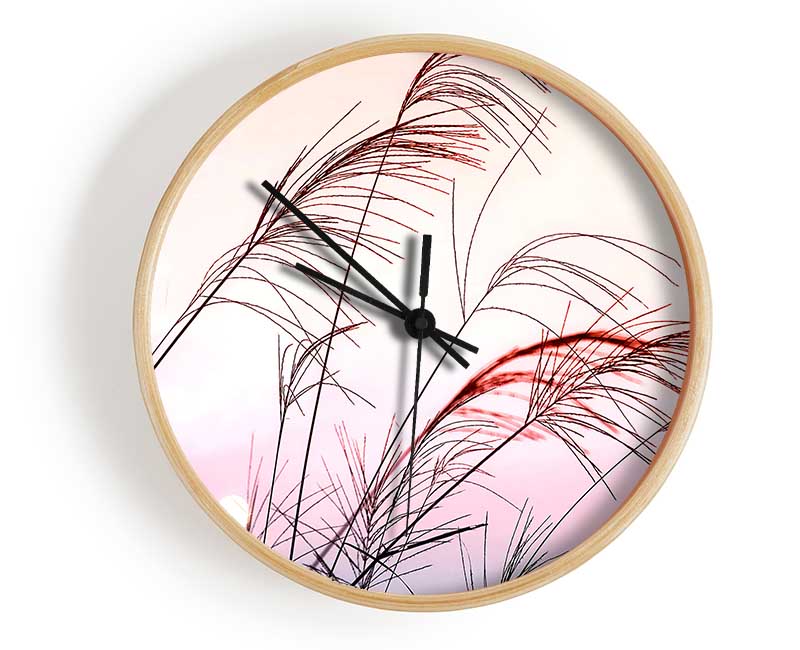 Grass Sunset Clock - Wallart-Direct UK