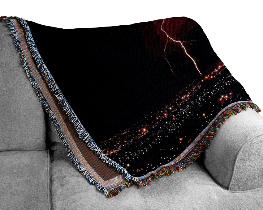 Night Lightning Woven Blanket