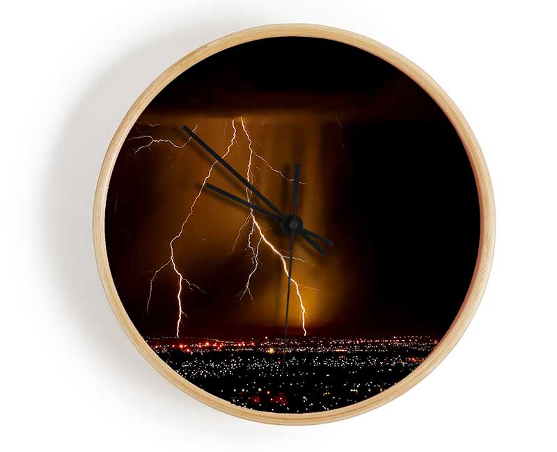 Night Lightning Clock - Wallart-Direct UK