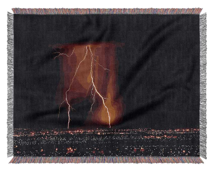 Night Lightning Woven Blanket