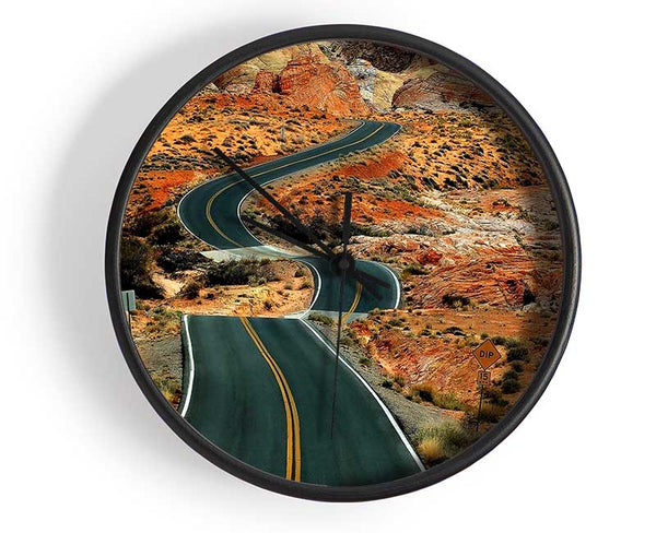 Long Road Clock - Wallart-Direct UK