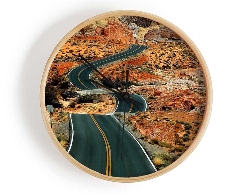 Long Road Clock - Wallart-Direct UK