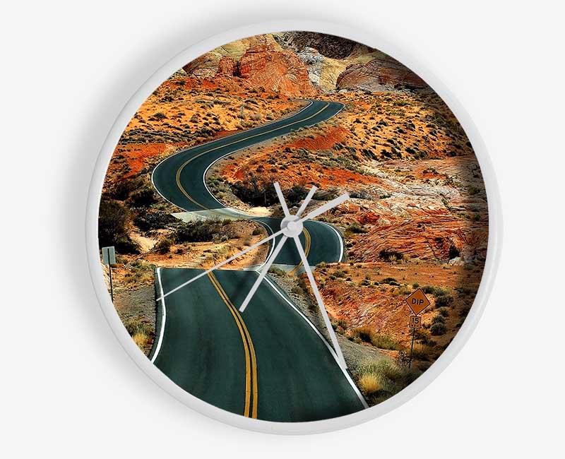 Long Road Clock - Wallart-Direct UK