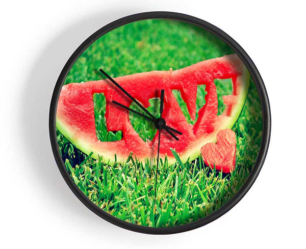 Love Watermelon Clock - Wallart-Direct UK