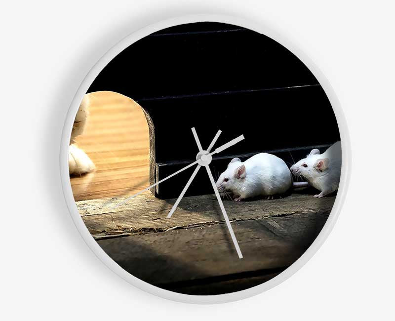 Cat And Mice Clock - Wallart-Direct UK